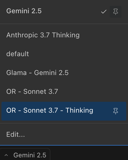 Pinning API configuration profiles
